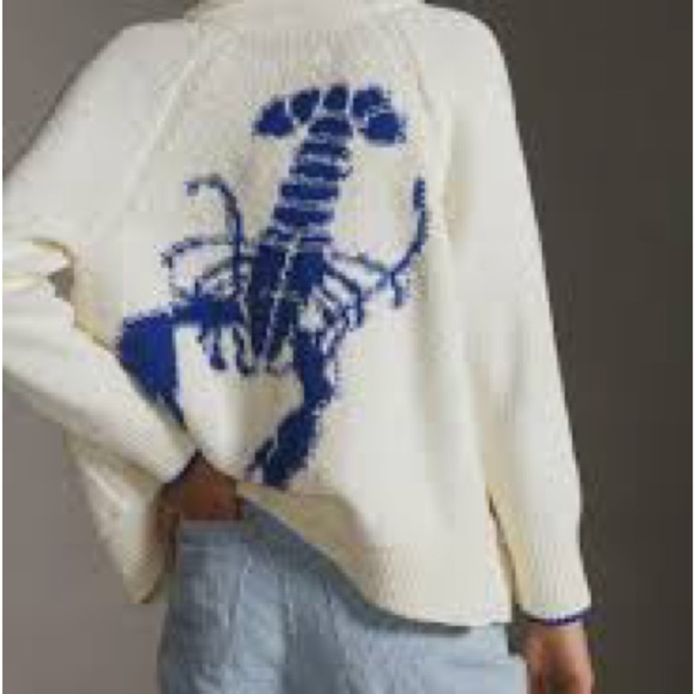 Anthropologie Maeve Cardigan - Lobster - Size L